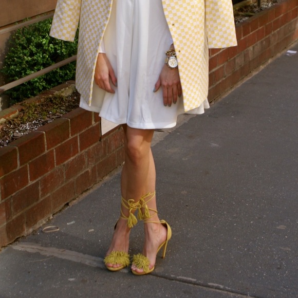 Suede lace up fringe stiletto - Picture 2 of 10